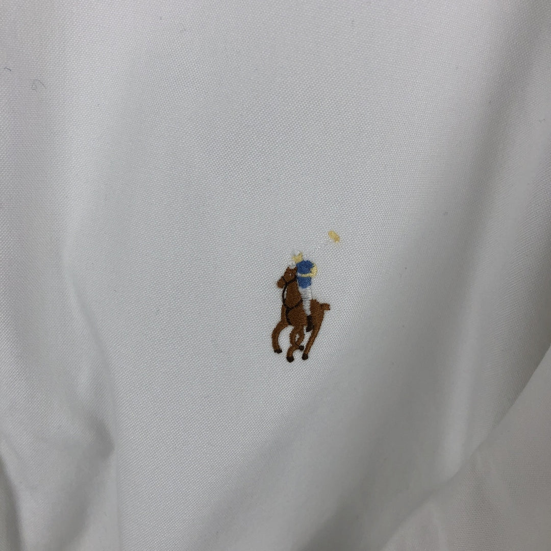 Ralph Lauren Classic Fit Long Sleeve Button Down Shirt Men's M cotton white type Vintage Second Hand
