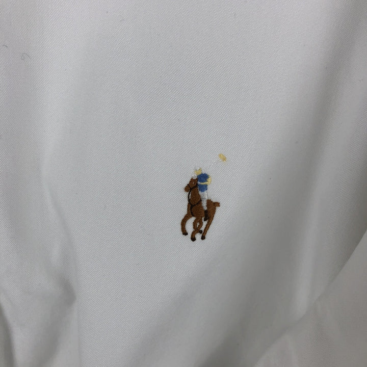Ralph Lauren Classic Fit Long Sleeve Button Down Shirt Men's M cotton white type Vintage Second Hand