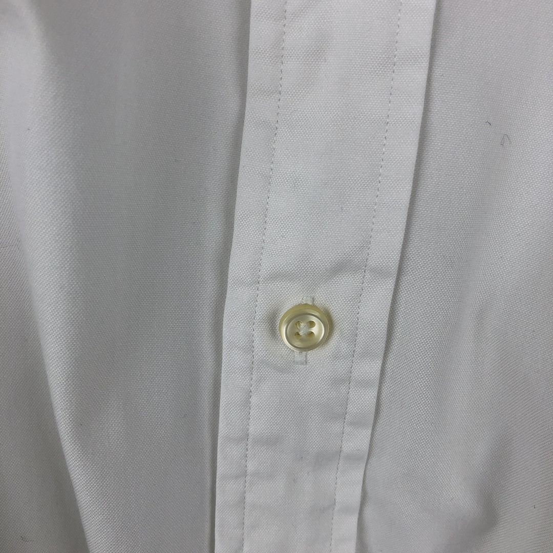 Ralph Lauren Classic Fit Long Sleeve Button Down Shirt Men's M cotton white type Vintage Second Hand