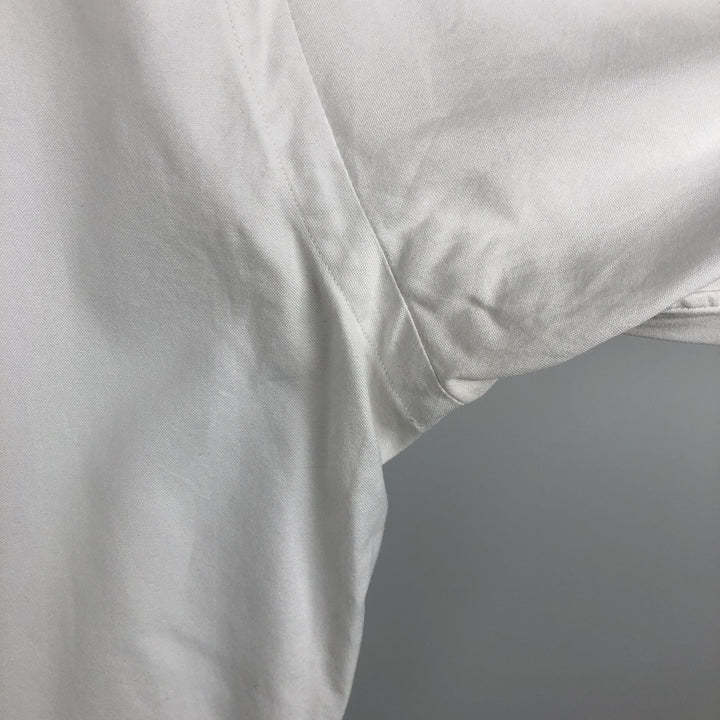 Ralph Lauren Classic Fit Long Sleeve Button Down Shirt Men's M cotton white type Vintage Second Hand