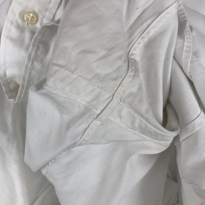 Ralph Lauren Classic Fit Long Sleeve Button Down Shirt Men's M cotton white type Vintage Second Hand