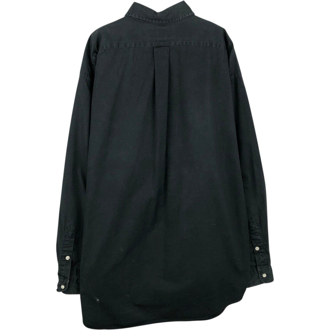 Ralph Lauren BLAKE long sleeve button down shirt, men's XL size cotton black type Vintage Second Hand