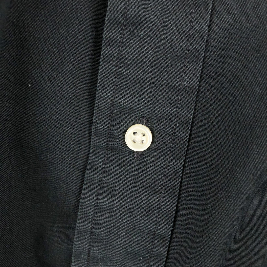 Ralph Lauren BLAKE long sleeve button down shirt, men's XL size cotton black type Vintage Second Hand