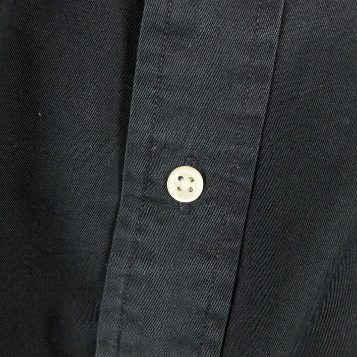 Ralph Lauren BLAKE long sleeve button down shirt, men's XL size cotton black type Vintage Second Hand
