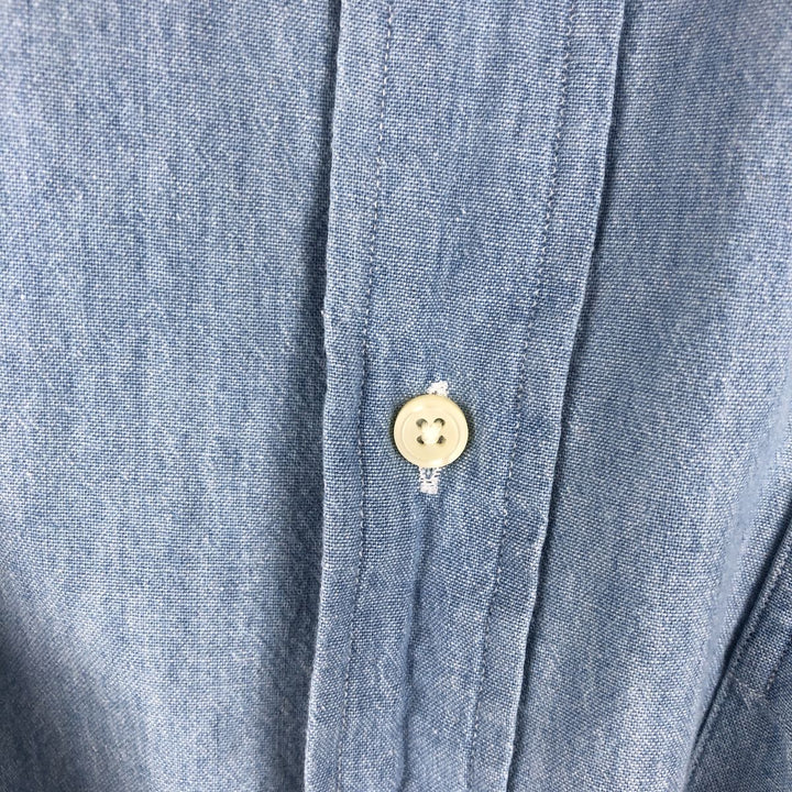 Ralph Lauren POLO SPORT Long Sleeve Cotton Shirt Men's XL cotton Blue type light blue Vintage Second Hand