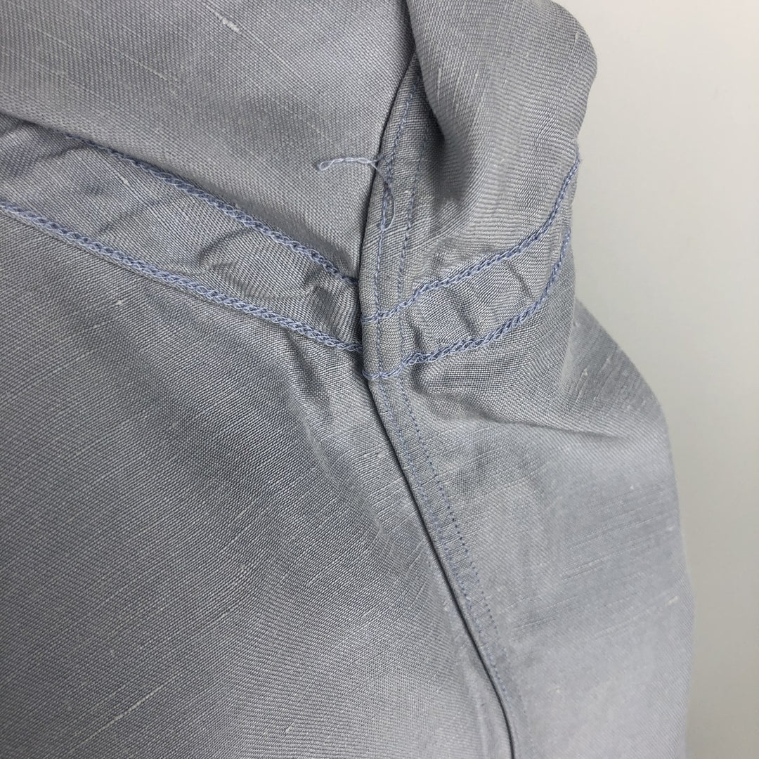 Ralph Lauren BLAKE long sleeve button down shirt, men's XL size silk Blue type light blue Vintage Second Hand