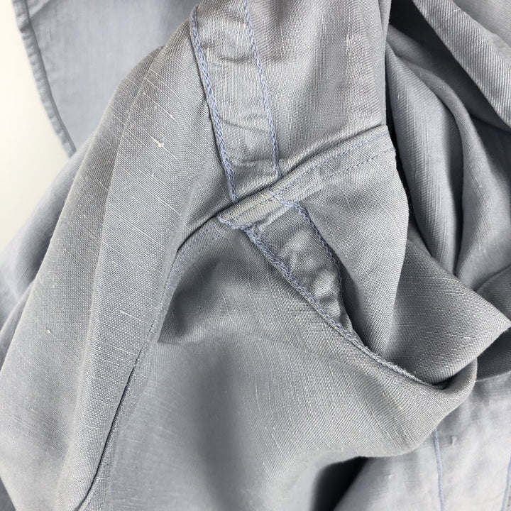 Ralph Lauren BLAKE long sleeve button down shirt, men's XL size silk Blue type light blue Vintage Second Hand