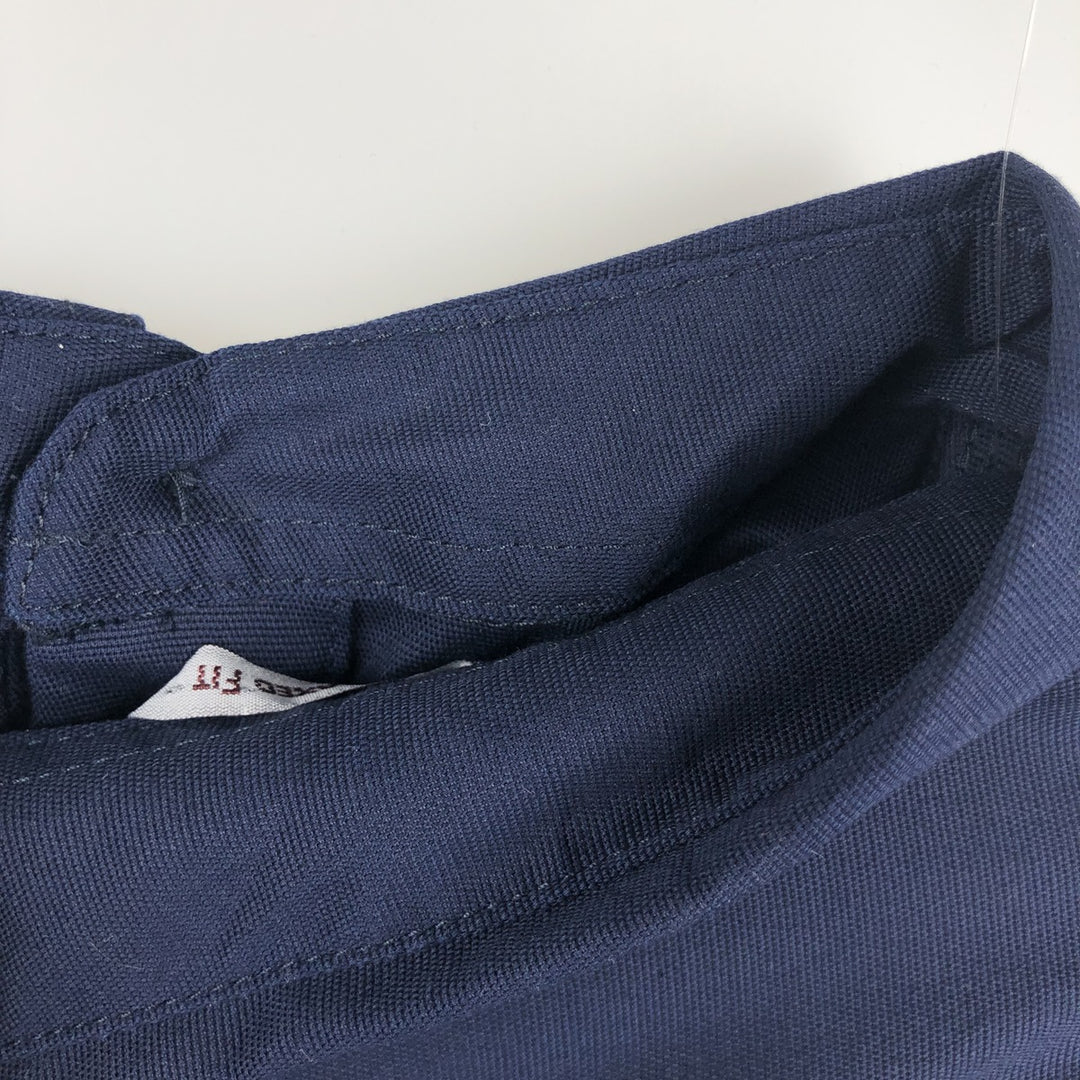 Carhartt Relaxed Fit Advertising Long-Sleeve Button-Down Work Shirt, Men's Size M (approx.) cotton navy blue type Vintage Second Hand