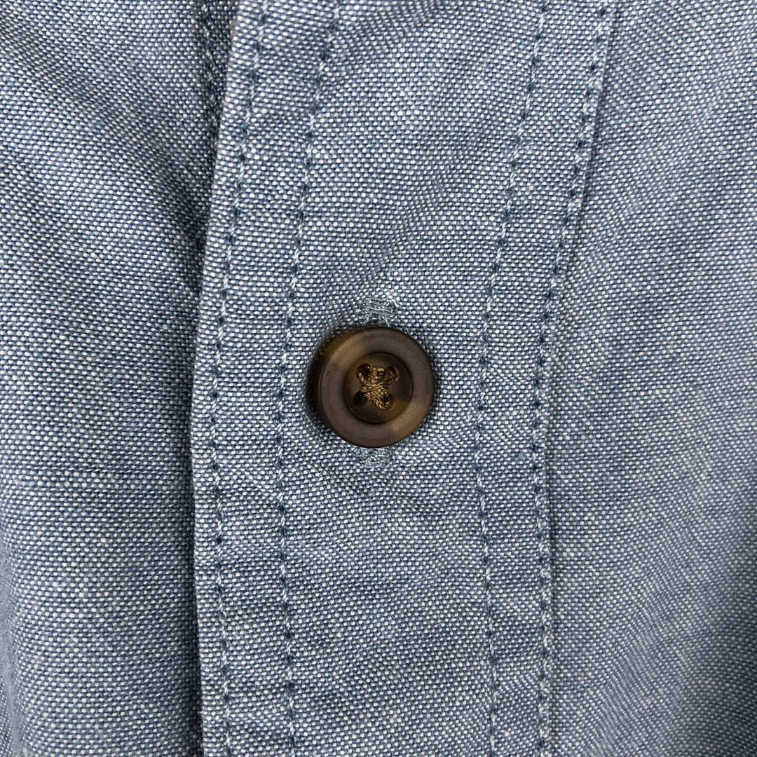 Carhartt Relaxed Fit Long Sleeve Button-Down Work Shirt, Men's Size Medium cotton Blue type light blue Vintage Second Hand