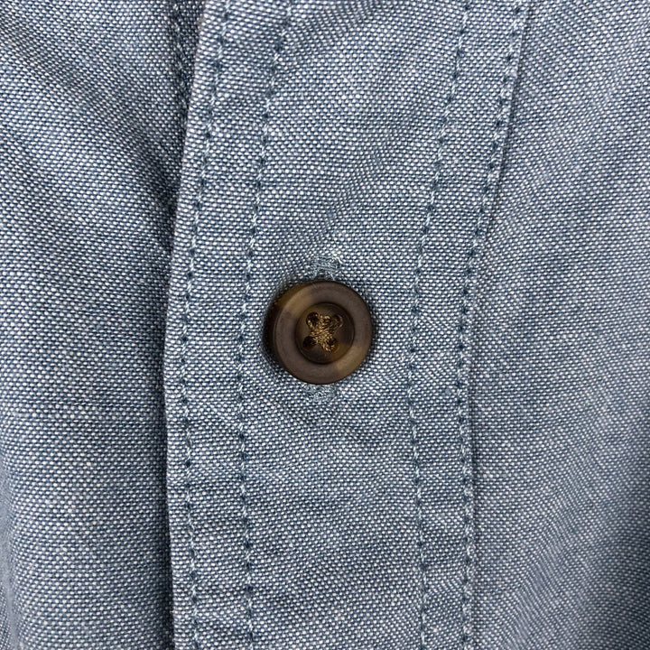 Carhartt Relaxed Fit Long Sleeve Button-Down Work Shirt, Men's Size Medium cotton Blue type light blue Vintage Second Hand