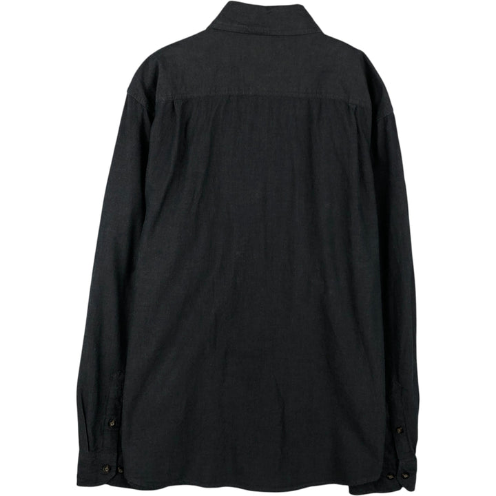 Carhartt Relaxed Fit Long Sleeve Button-Down Work Shirt, Men's Size Medium cotton gray type Vintage Second Hand