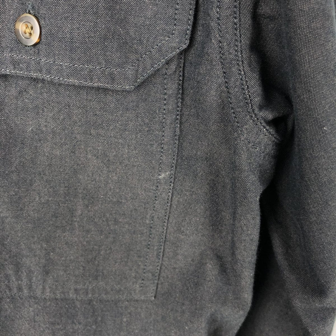 Carhartt Relaxed Fit Long Sleeve Button-Down Work Shirt, Men's Size Medium cotton gray type Vintage Second Hand