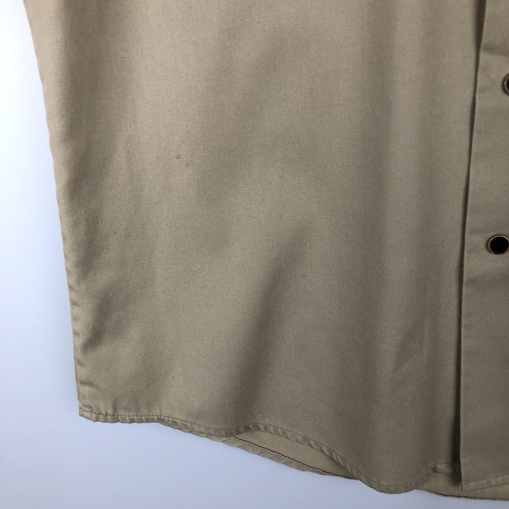 80s-90'S Osh Kosh Long-Sleeve Work Shirt, Men's Size L (Equivalent), Vintage unclear Beige type Vintage Second Hand