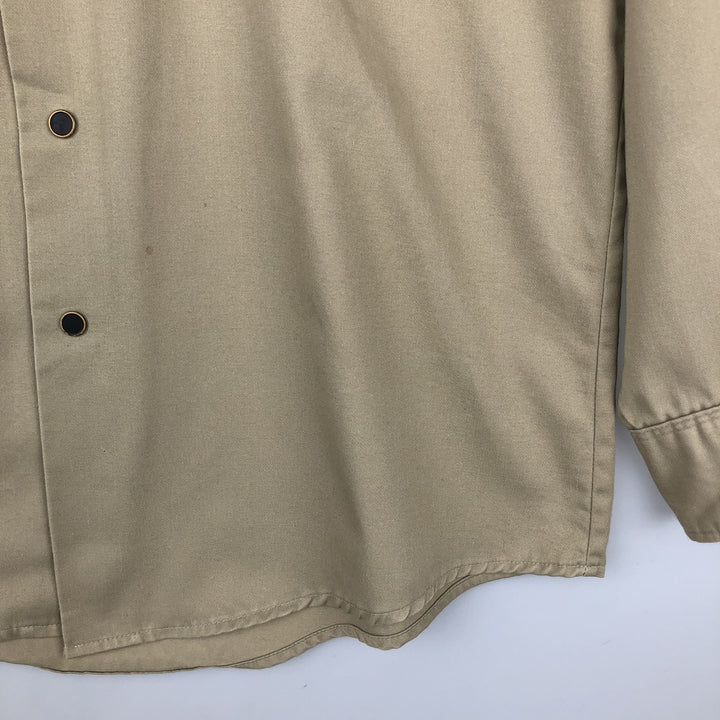 80s-90'S Osh Kosh Long-Sleeve Work Shirt, Men's Size L (Equivalent), Vintage unclear Beige type Vintage Second Hand