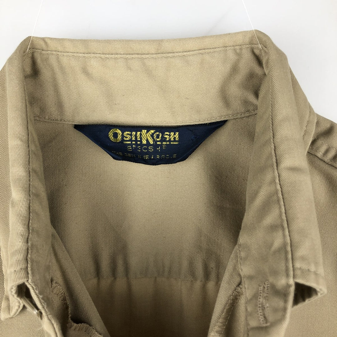 80s-90'S Osh Kosh Long-Sleeve Work Shirt, Men's Size L (Equivalent), Vintage unclear Beige type Vintage Second Hand
