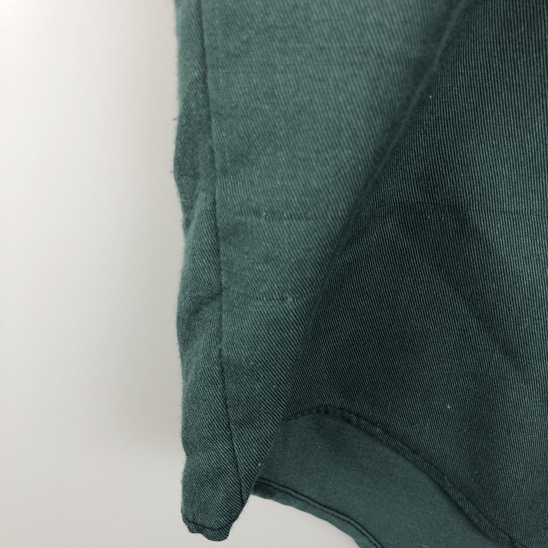 Big Mac long-sleeved work shirt, men's size L equivalent, vintage. polyester Khaki type sage green Vintage Second Hand