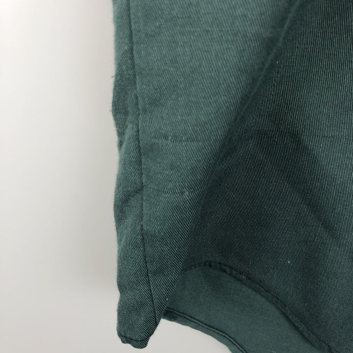 Big Mac long-sleeved work shirt, men's size L equivalent, vintage. polyester Khaki type sage green Vintage Second Hand