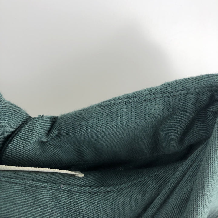 Big Mac long-sleeved work shirt, men's size L equivalent, vintage. polyester Khaki type sage green Vintage Second Hand