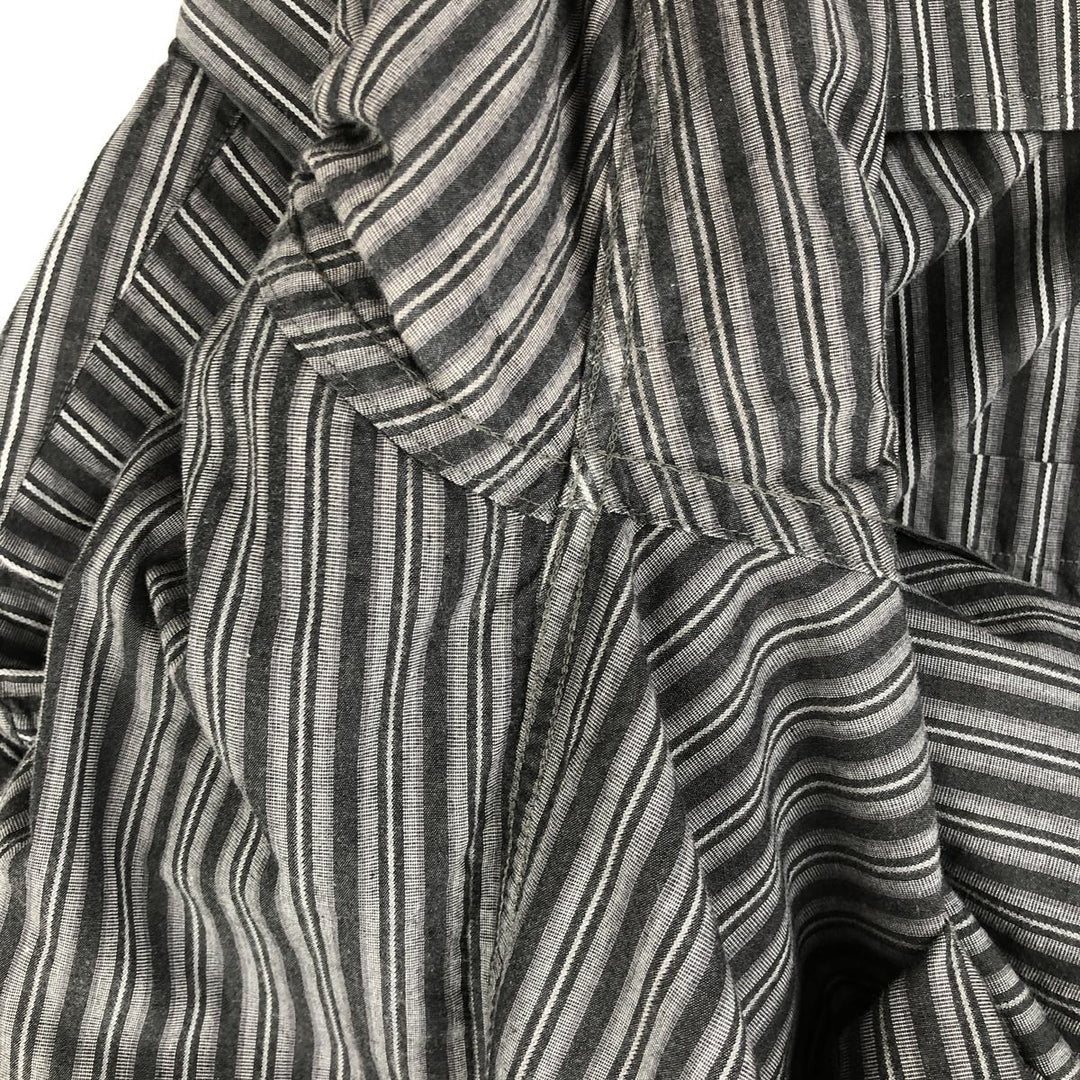 90s-00'S Calvin Klein Multi-stripe Long-Sleeve Cotton Stripe Shirt, Men's Size XL cotton gray type Vintage Second Hand