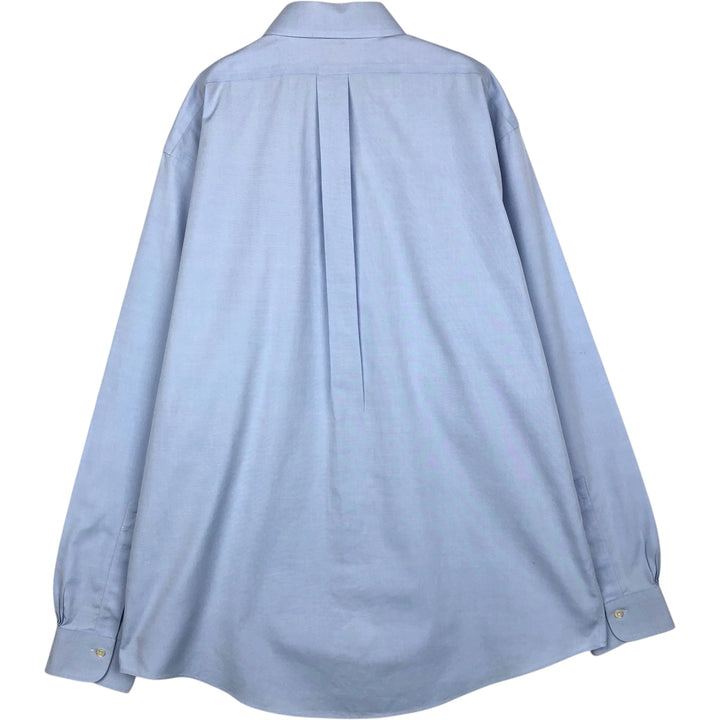Brooks Brothers Est.1818 Wide Collar Long Sleeve Cotton Shirt Men's Size L Supima Cotton Blue type light blue Vintage Second Hand