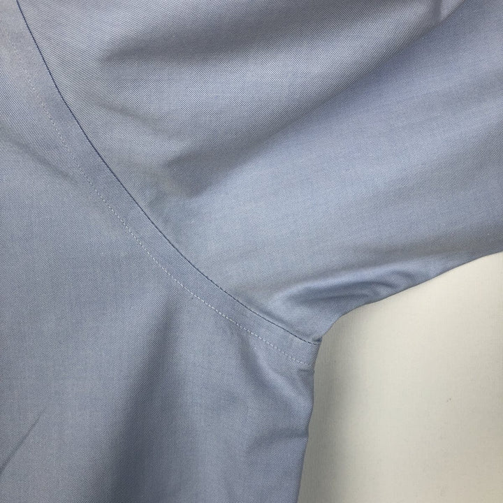 Brooks Brothers Est.1818 Wide Collar Long Sleeve Cotton Shirt Men's Size L Supima Cotton Blue type light blue Vintage Second Hand