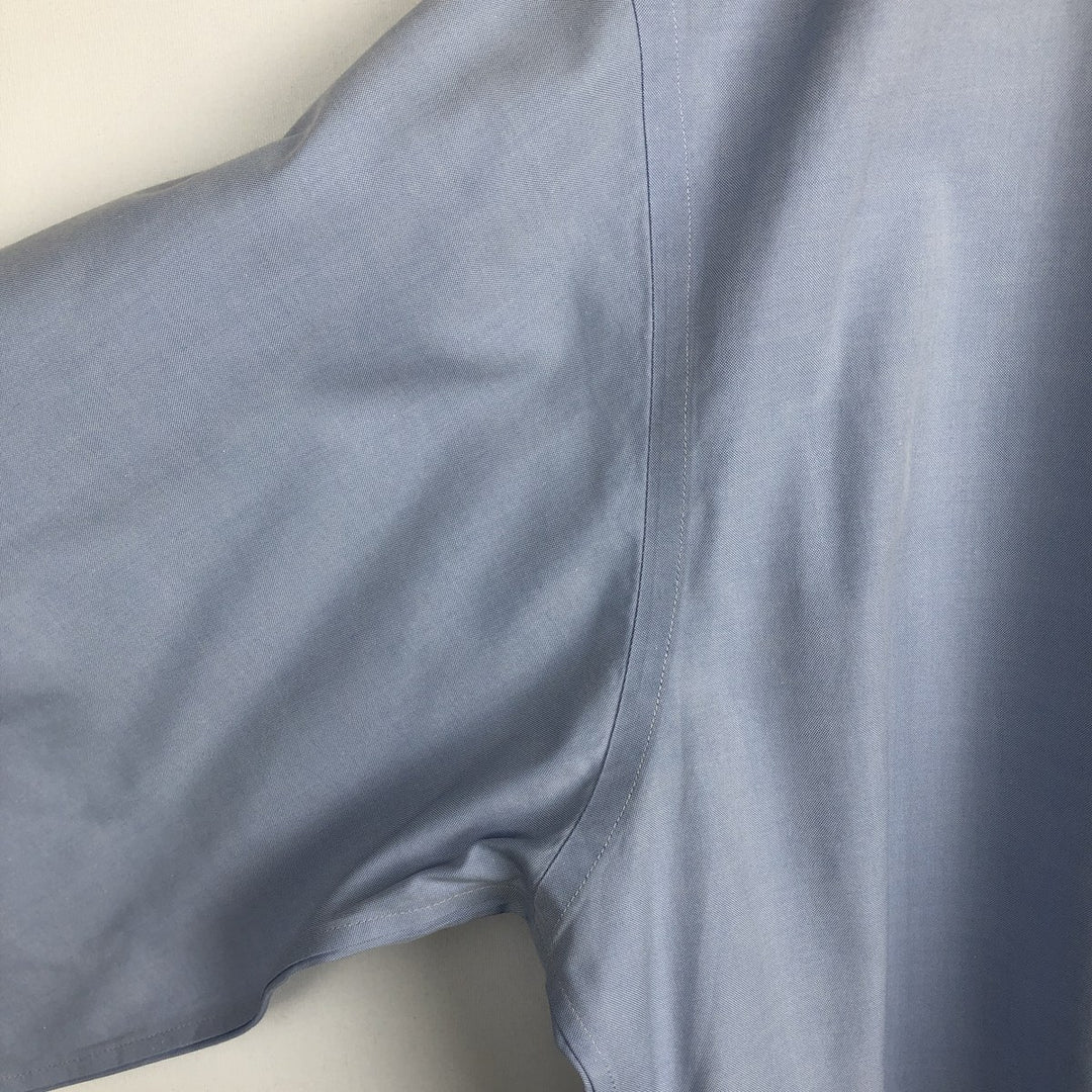 Brooks Brothers Est.1818 Wide Collar Long Sleeve Cotton Shirt Men's Size L Supima Cotton Blue type light blue Vintage Second Hand