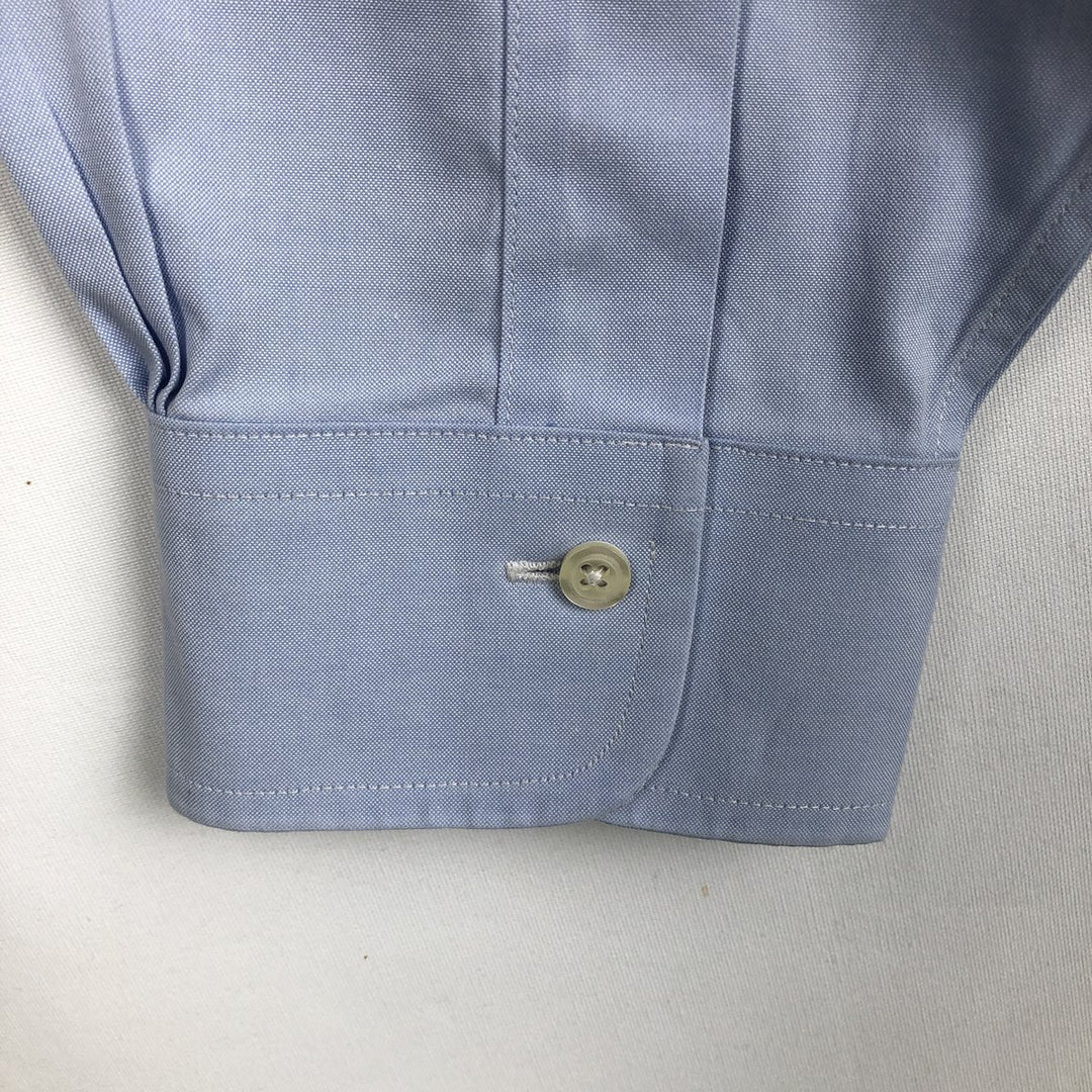 Brooks Brothers Est.1818 Wide Collar Long Sleeve Cotton Shirt Men's Size L Supima Cotton Blue type light blue Vintage Second Hand