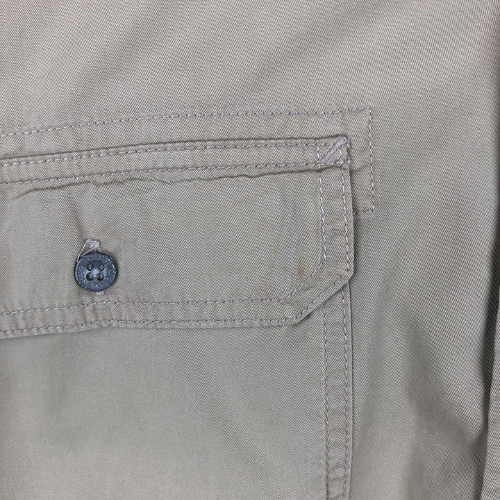 90s-00'S Calvin Klein Jeans Long-Sleeve Cotton Shirt, Men's Size L (approx.) cotton Beige type Vintage Second Hand