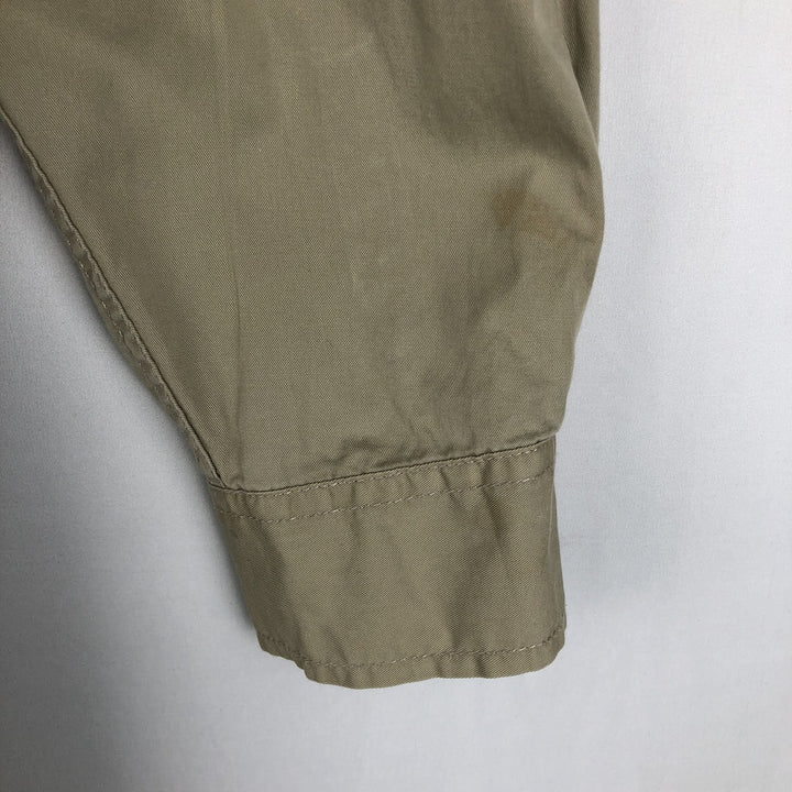 90s-00'S Calvin Klein Jeans Long-Sleeve Cotton Shirt, Men's Size L (approx.) cotton Beige type Vintage Second Hand