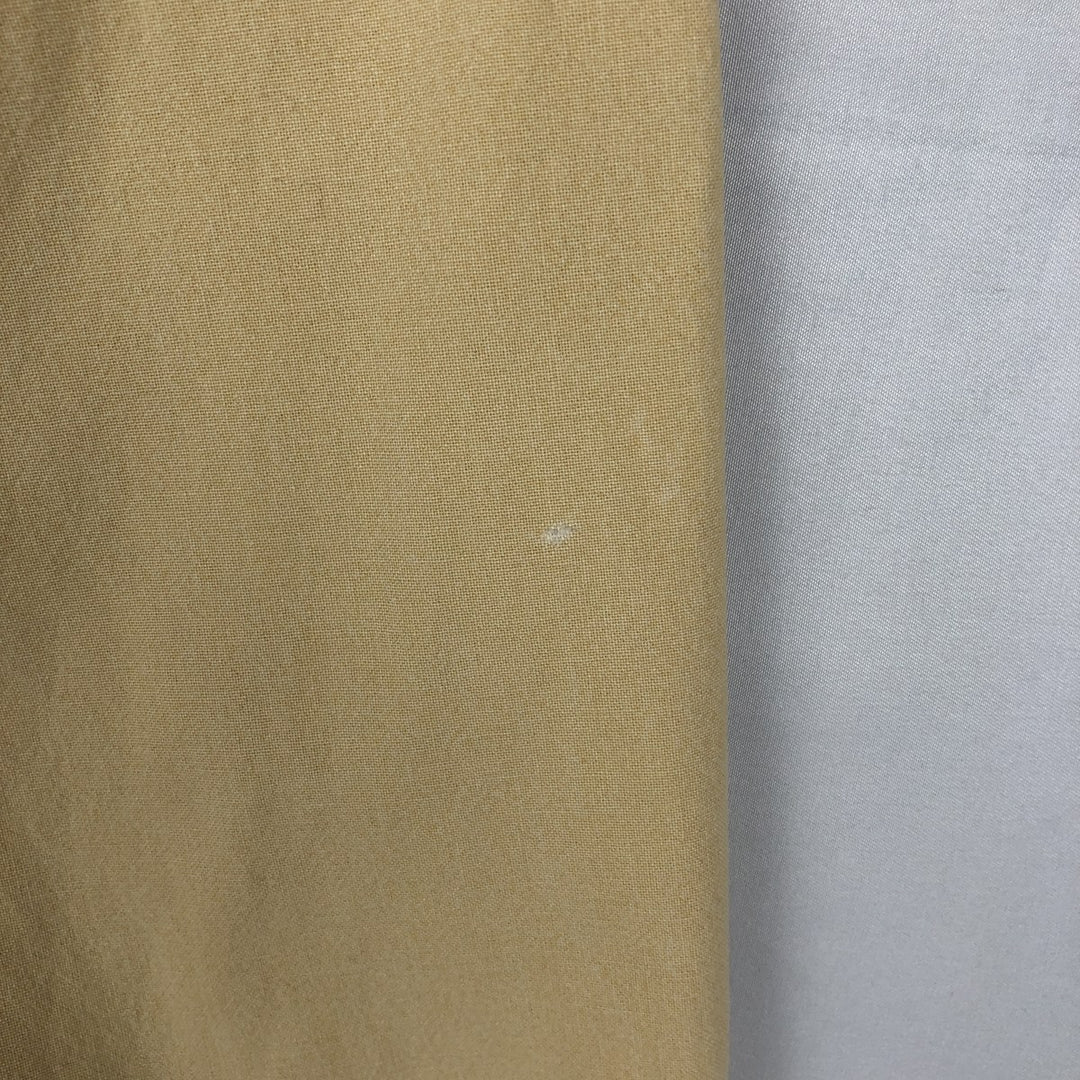 90'S LLBean Cotton Box Shirt, Made in Canada, Men's XL equivalent, Vintage cotton yellow type Vintage Second Hand