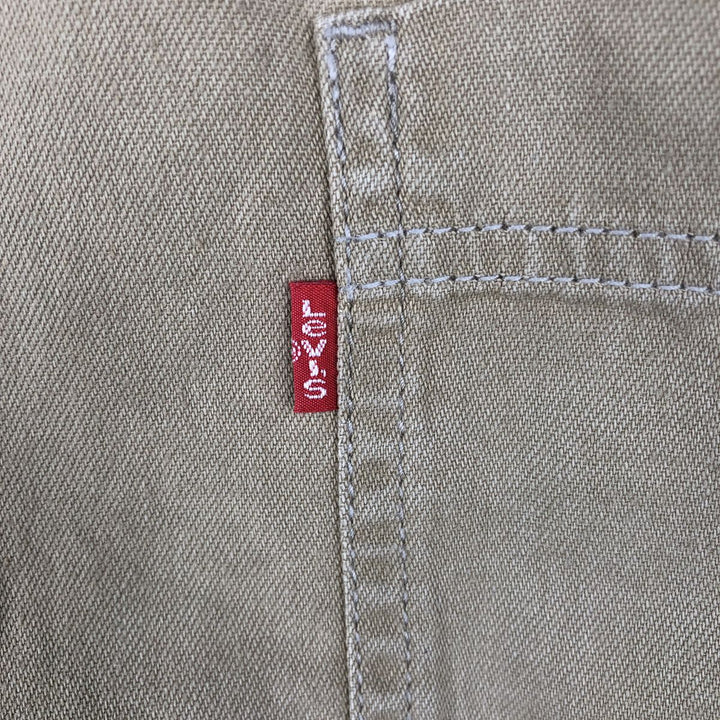 Levi's 60560-1364 Long-Sleeve Cotton Shirt, Men's Size XL (approx.) cotton Beige type Vintage Second Hand