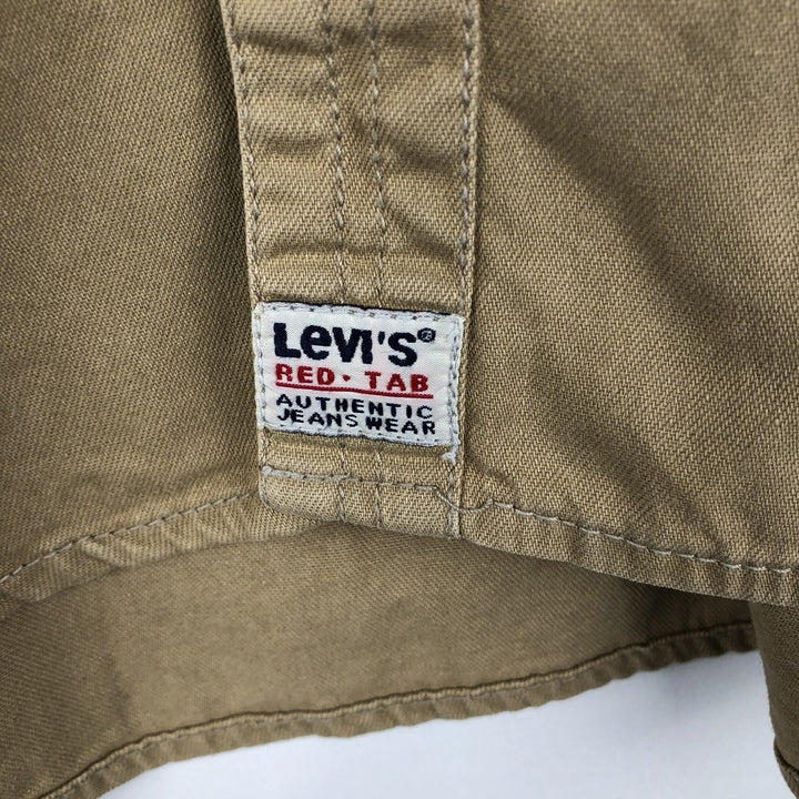 Levi's 60560-1364 Long-Sleeve Cotton Shirt, Men's Size XL (approx.) cotton Beige type Vintage Second Hand