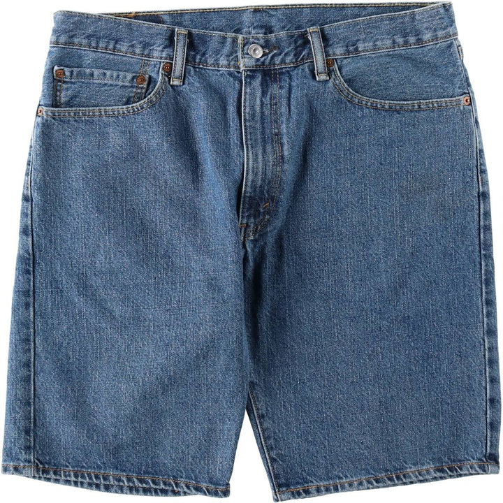Levi's 505 denim shorts, men's size W37 (approx.) cotton blue type Vintage Second Hand