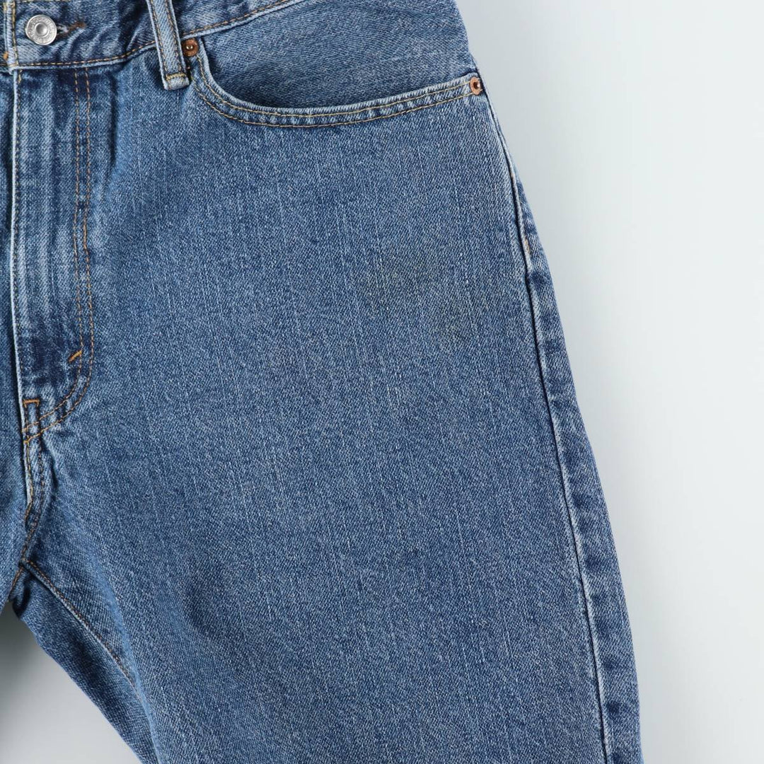 Levi's 505 denim shorts, men's size W37 (approx.) cotton blue type Vintage Second Hand