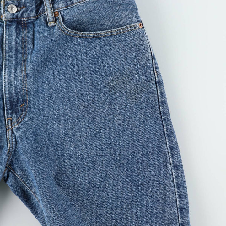 Levi's 505 denim shorts, men's size W37 (approx.) cotton blue type Vintage Second Hand