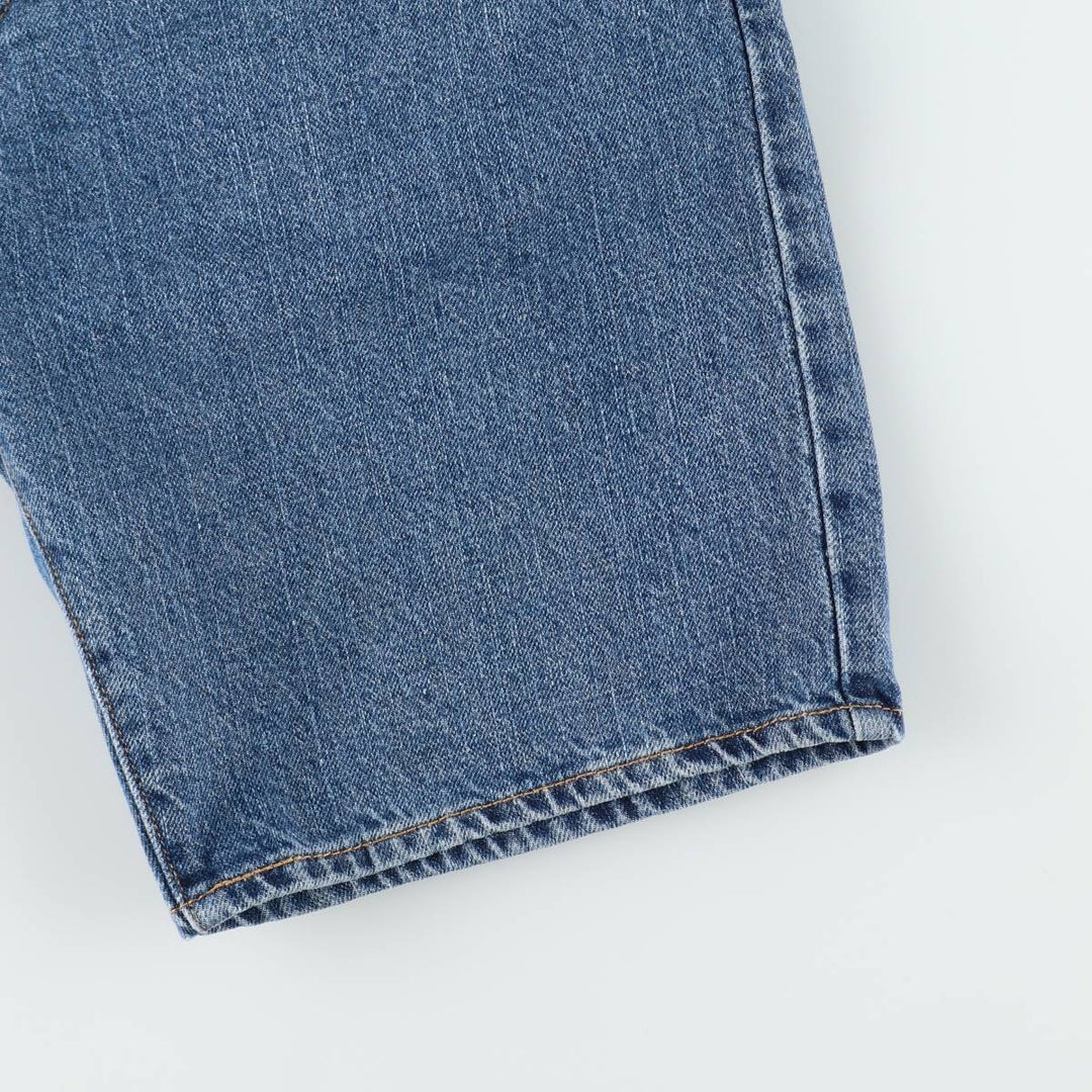 Levi's 505 denim shorts, men's size W37 (approx.) cotton blue type Vintage Second Hand