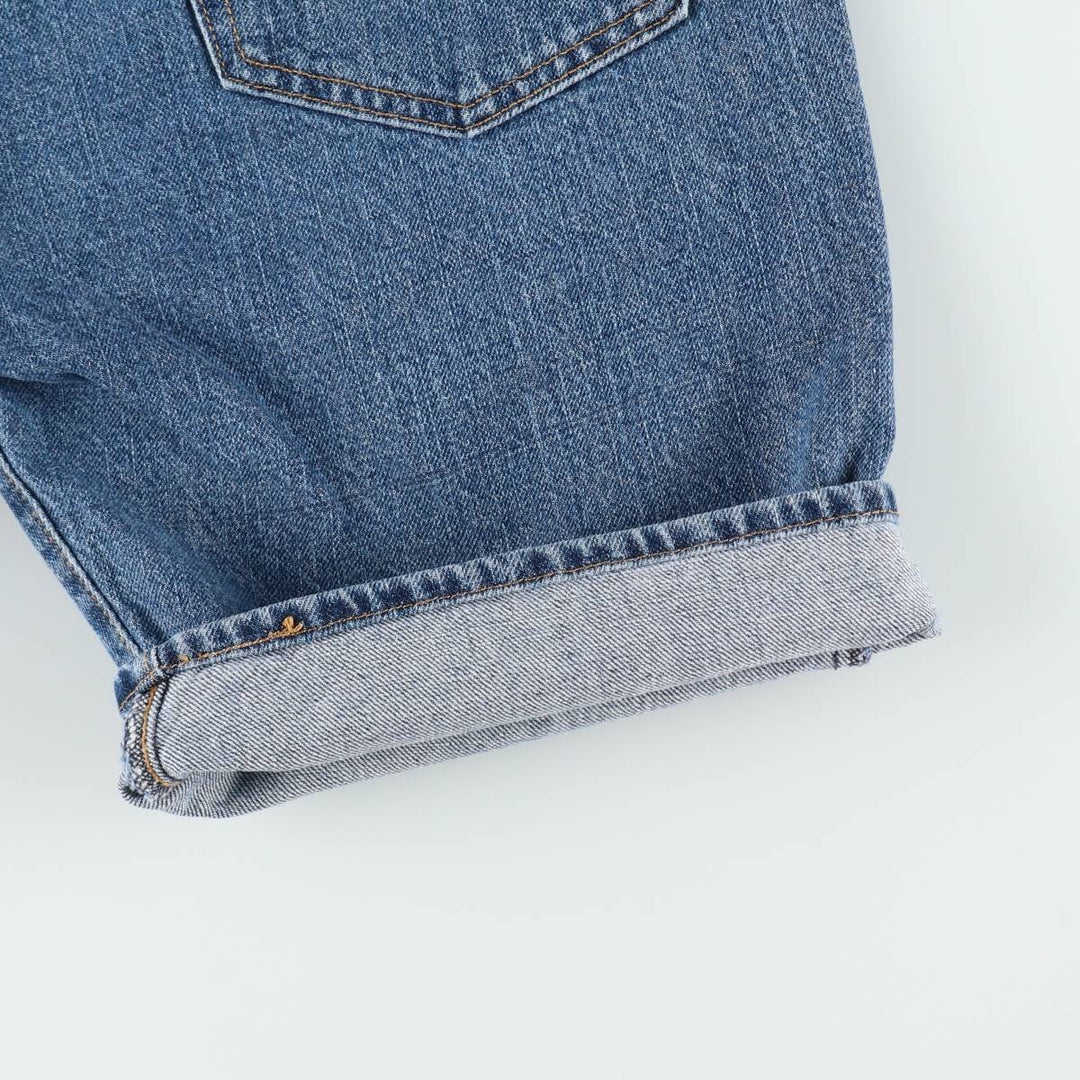 Levi's 505 denim shorts, men's size W37 (approx.) cotton blue type Vintage Second Hand