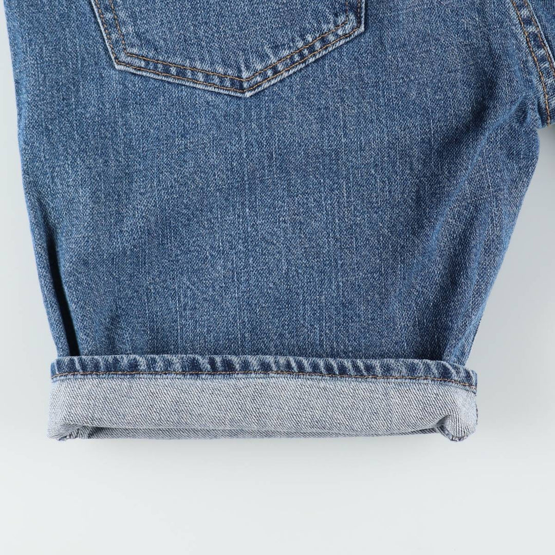 Levi's 505 denim shorts, men's size W37 (approx.) cotton blue type Vintage Second Hand
