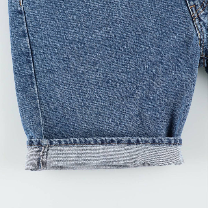 Levi's 505 denim shorts, men's size W37 (approx.) cotton blue type Vintage Second Hand