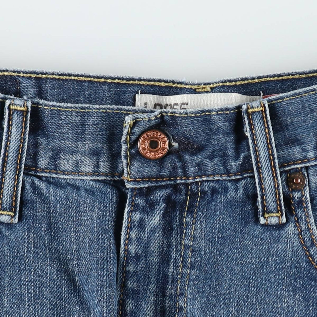 2000'S Levi's 569 Loose Straight Denim Shorts (Men's W33 equivalent) cotton blue type Vintage Second Hand