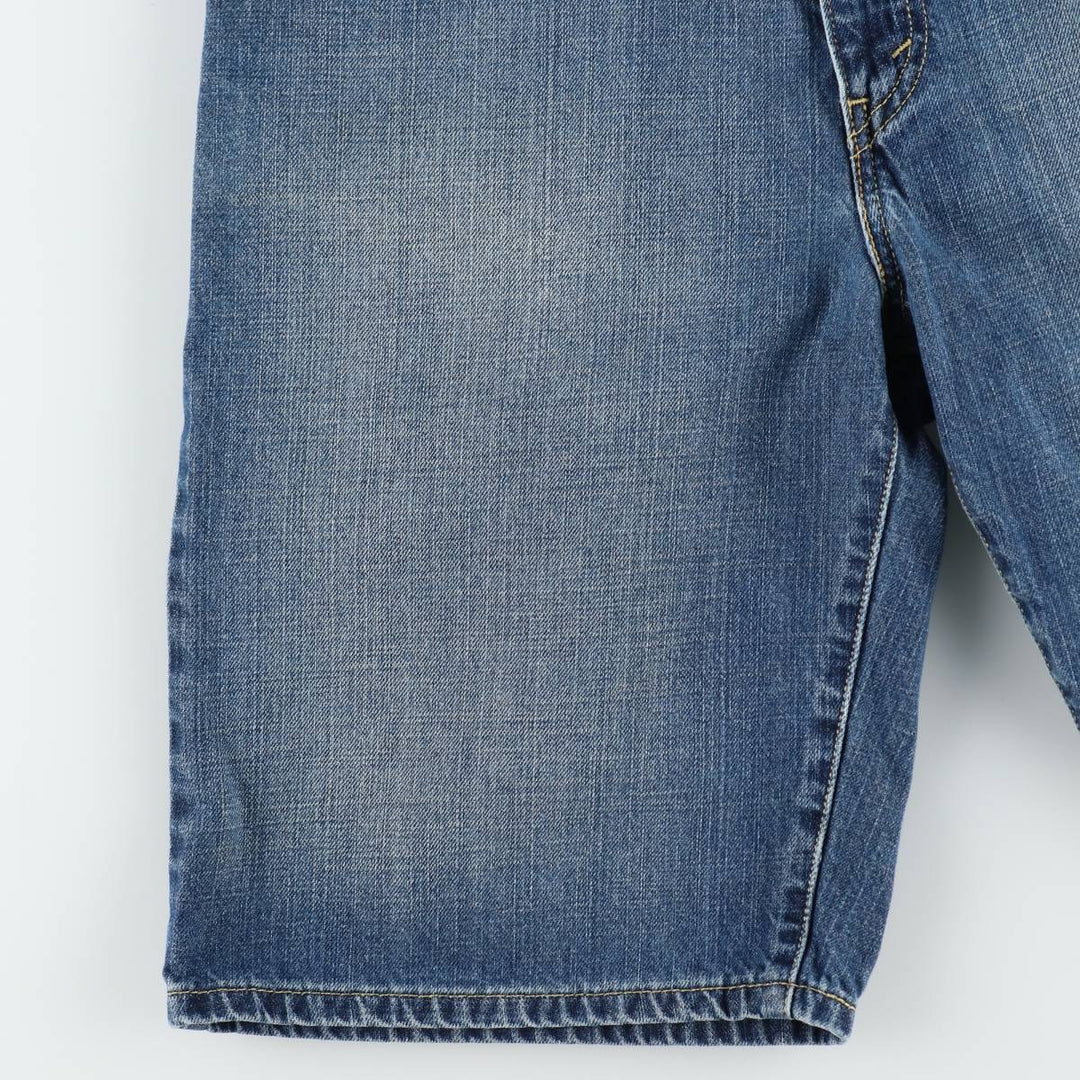 2000'S Levi's 569 Loose Straight Denim Shorts (Men's W33 equivalent) cotton blue type Vintage Second Hand