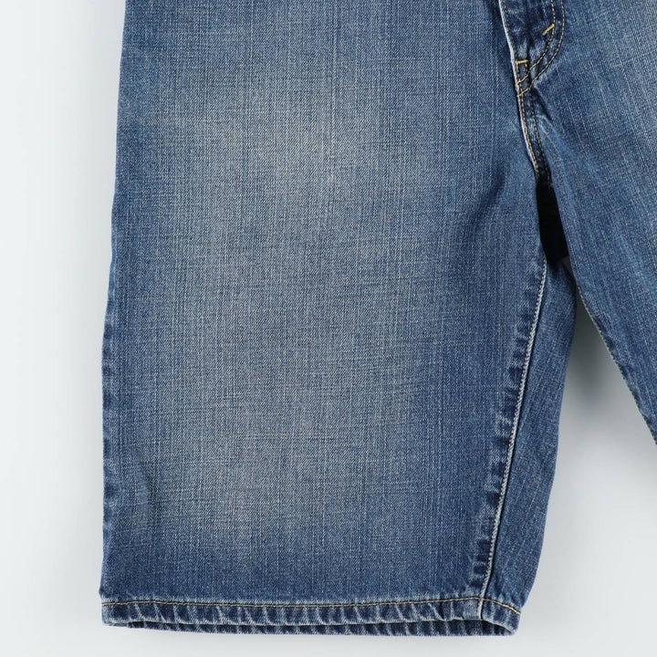 2000'S Levi's 569 Loose Straight Denim Shorts (Men's W33 equivalent) cotton blue type Vintage Second Hand