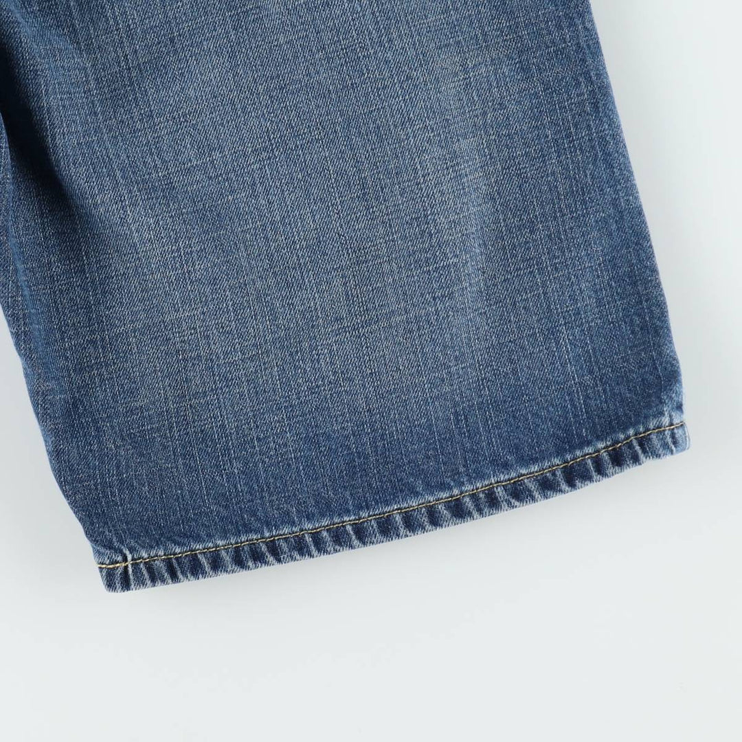 2000'S Levi's 569 Loose Straight Denim Shorts (Men's W33 equivalent) cotton blue type Vintage Second Hand