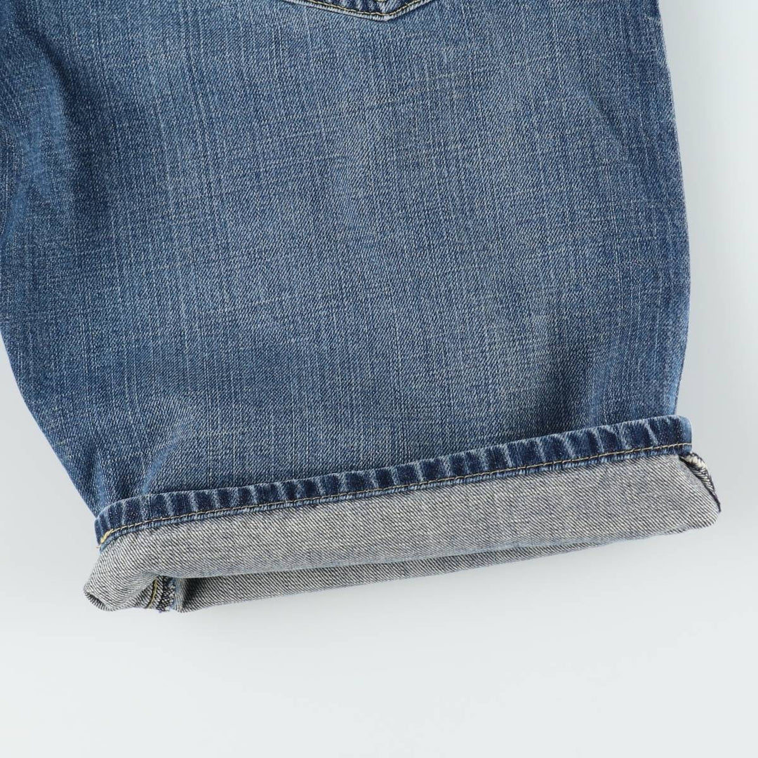 2000'S Levi's 569 Loose Straight Denim Shorts (Men's W33 equivalent) cotton blue type Vintage Second Hand