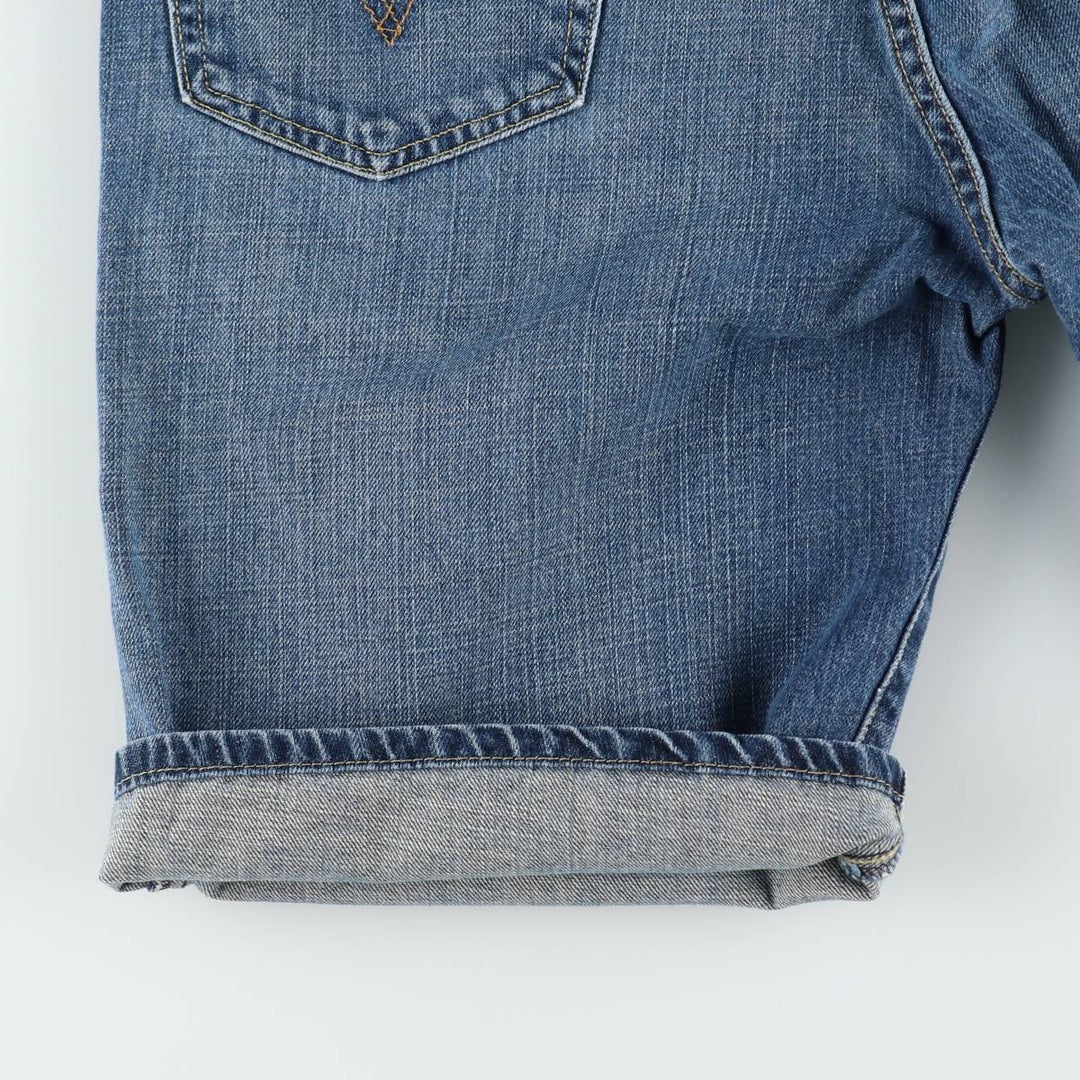 2000'S Levi's 569 Loose Straight Denim Shorts (Men's W33 equivalent) cotton blue type Vintage Second Hand