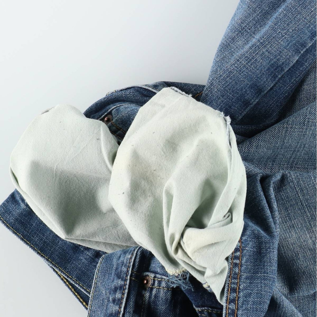 2000'S Levi's 569 Loose Straight Denim Shorts (Men's W33 equivalent) cotton blue type Vintage Second Hand