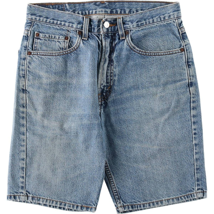 2000'S Levi's 505 Regular Fit Denim Shorts (Men's size W32 equivalent) cotton blue type Vintage Second Hand