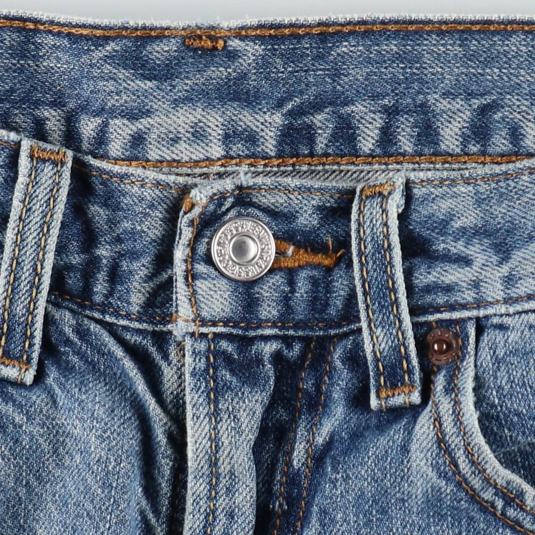 2000'S Levi's 505 Regular Fit Denim Shorts (Men's size W32 equivalent) cotton blue type Vintage Second Hand
