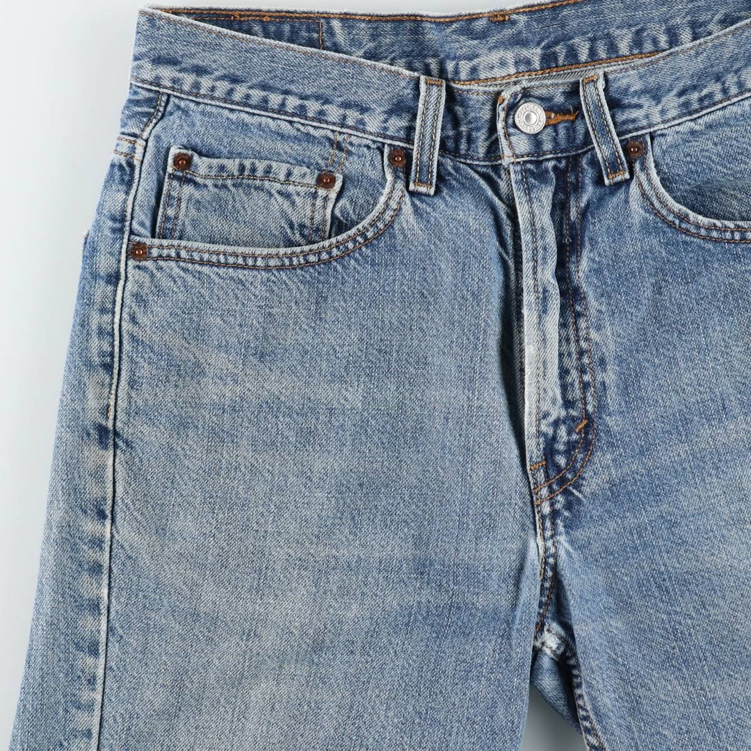 2000'S Levi's 505 Regular Fit Denim Shorts (Men's size W32 equivalent) cotton blue type Vintage Second Hand