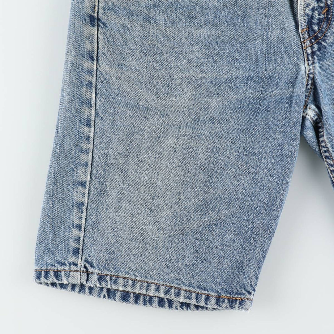 2000'S Levi's 505 Regular Fit Denim Shorts (Men's size W32 equivalent) cotton blue type Vintage Second Hand